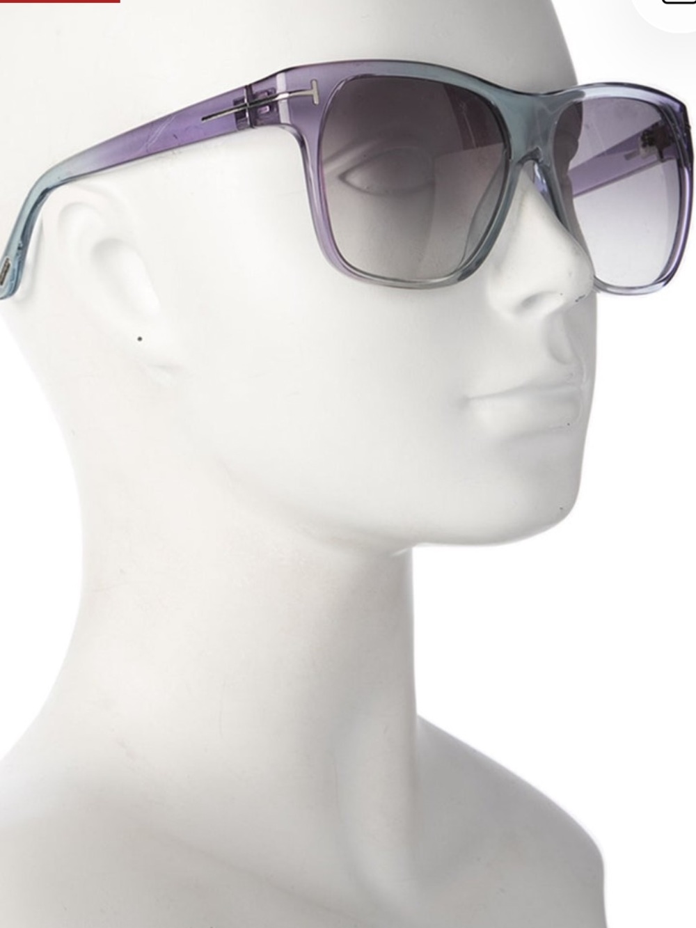 Tom Ford Federico Wayfarer Sunglasses in Purple and Gray Gradient